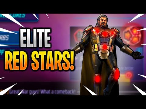 2x ELITE 4 RED STAR ORB OPENING! - MARVEL Strike Force - MSF