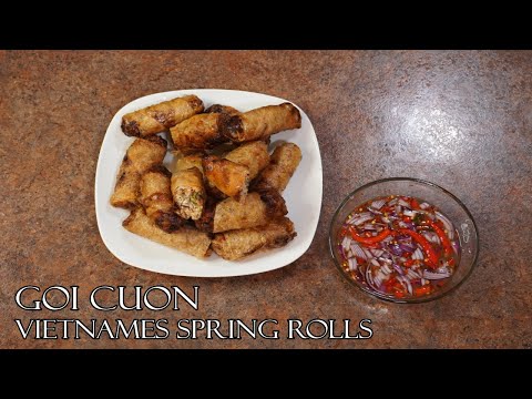 Goi Cuon| Vietnamese Fried Spring Rolls| Crispy Spring Rolls