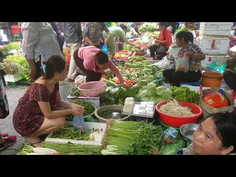 Natural Living In Cambodian Market - Market Food In Phnom Penh - Village Food