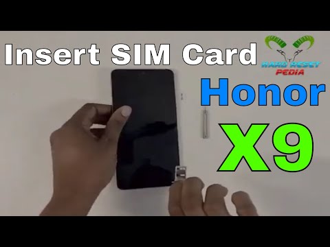Honor X9 Insert The SIM Card
