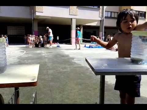 Water Party Xiria 2015: Carreira con esponxas