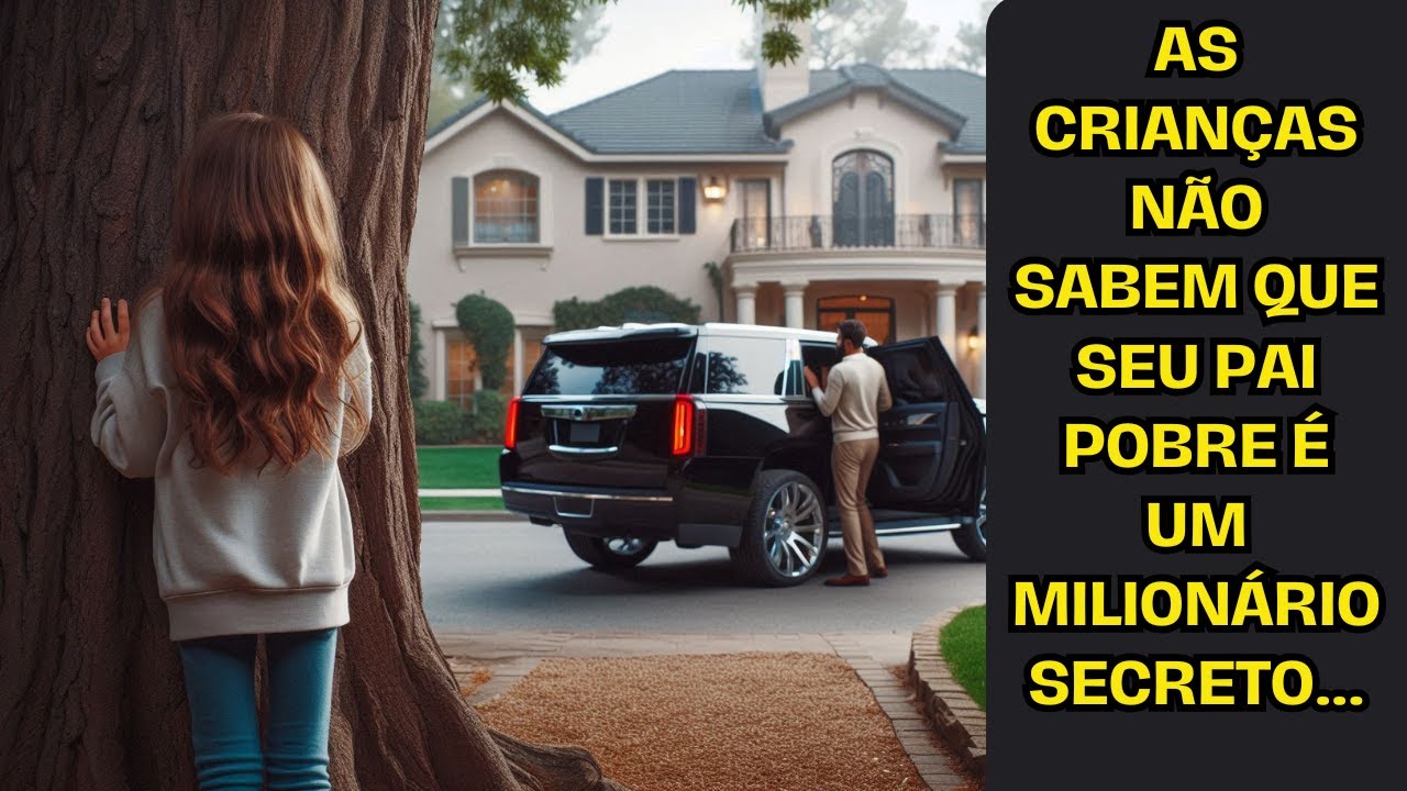 As crianças não sabem que seu pai pobre é um milionário secreto...
