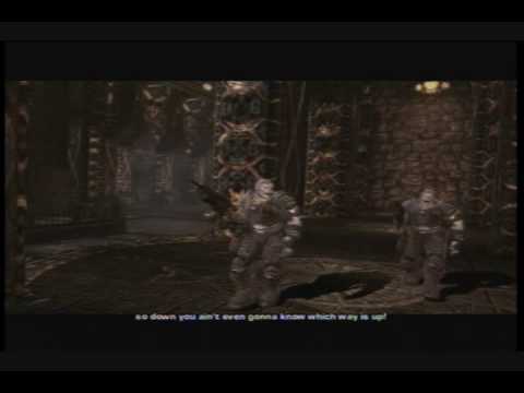 Gears of War 2 Gameplay Cole Train Says: "Fuck You"   Full Scene
