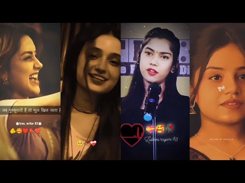 🌹🌹💝Girls Romantic shayari video ❤️‍🔥🌹true love || shayari status || #love #romantic #viral #shorts