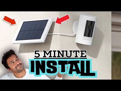 How to Install Solar Panel for Outdoor Ring Stick Up Camera| Easy Install |