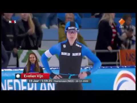 NK Afstanden 2021 Thialf Myrthe de Boer - Evelien Vijn 1500 mtr.