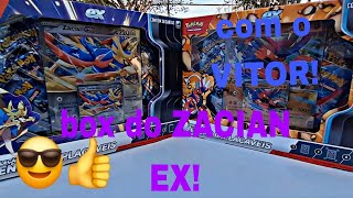 Primeiro vídeo longo! Box zacian ex! ( ignorem os gritos)