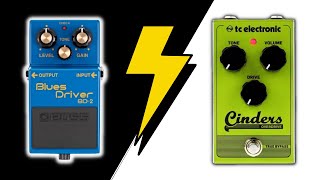 Video thumbnail for Boss Blues Driver BD- 2 Vs TC Electronic CINDERS Overdrive by The Tone Lounge