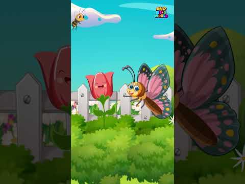 Learn Flower Names and Spellings | Garden Song for Kids | तितली के साथ सीखें फूलों के नाम | Part 1 video thumbnail