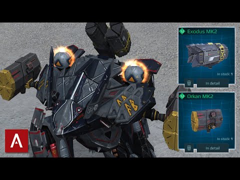 ARMOURED DEATH BUTTON BRAWLER - Fenrir Exodus Orkans MK2 Gameplay || War Robots [WR]