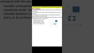 Modeling of two dimenaional wave equation #waveequation