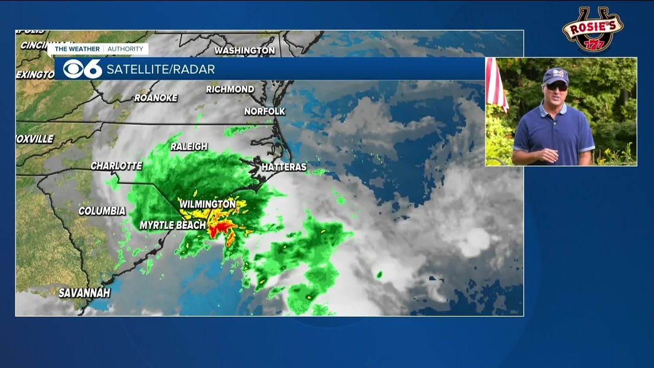 When a big storm off the Carolina coast will bring rain to the Richmond area