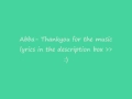 ABBA -Thankyou for the music Karaoke 