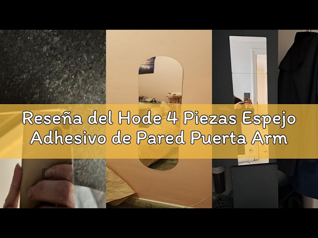 Vídeo relacionado con Hode Espejo Adhesivo Decorativos de Pared Puerta Armario
