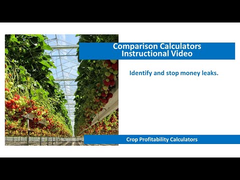 Comparison Calculators Instructional Video - Crop Profitability Calculators