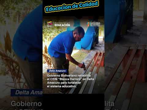 Amor y Acción Rehabilitación escolar en Delta Amacuro 🏫​ el equipo de #FEDE, en conjunto  Bricomiles