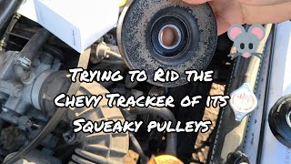 Chevy Tracker belt tensioner pulley replacement
