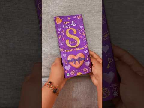 Cadbury Dairy milk silk heart blush 💝 #shorts #viral #food #dairymilk #chocolate