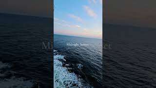 Tramonto di mezzanotte su Msc Euribia navigando in Norvegia #tramontosulmare #msceuribia