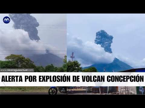 Nicaragua en ALERTA por explosion del volcán Concepción en la ISla de Ometepe