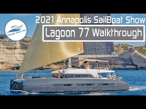 77ft Lagoon 2022 - Walkthrough @ 2021 Cannes Yacht Festival | Only ONE Available for Sale
