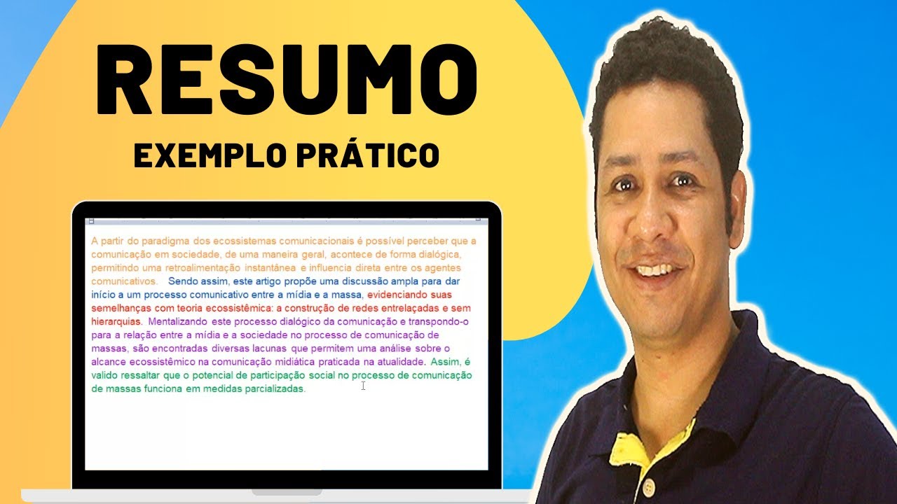 Resumo de TCC: Descubra Como Fazer Resumo para Artigo, TCC e Dissertação | Exemplo Prático
