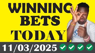 FOOTBALL PREDICTIONS TODAY 11/03/2025 SOCCER PREDICTIONS TODAY | BETTING TIPS, #footballpredictions