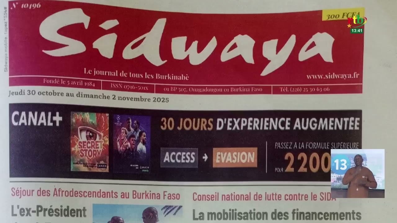 Revue de presse du 30 octobre 2025