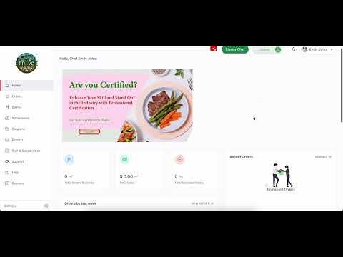 Frayo Business Portal Walkthrough – Manage Orders, Menus & More