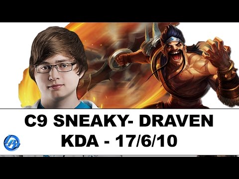 C9 Sneaky - Draven vs Ezreal - NA SoloQ