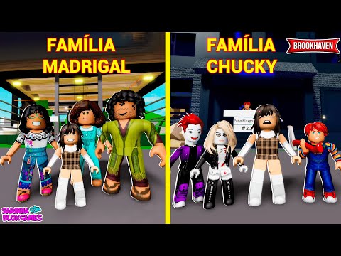 FAMÍLIA MADRIGAL vs FAMÍLIA BONECOS DO MAL- HISTORINHA- BROOKHAVEN 🏡 RP | Roblox