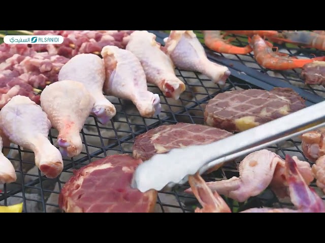 طاولة شواء قابلة للطي كاربون ستيل 85* 96 سم- متينة وتتحمل الاستخدام المكثف، سهلة النقل والتخزين، آمنة للطهي المباشر،ضمان سنتان