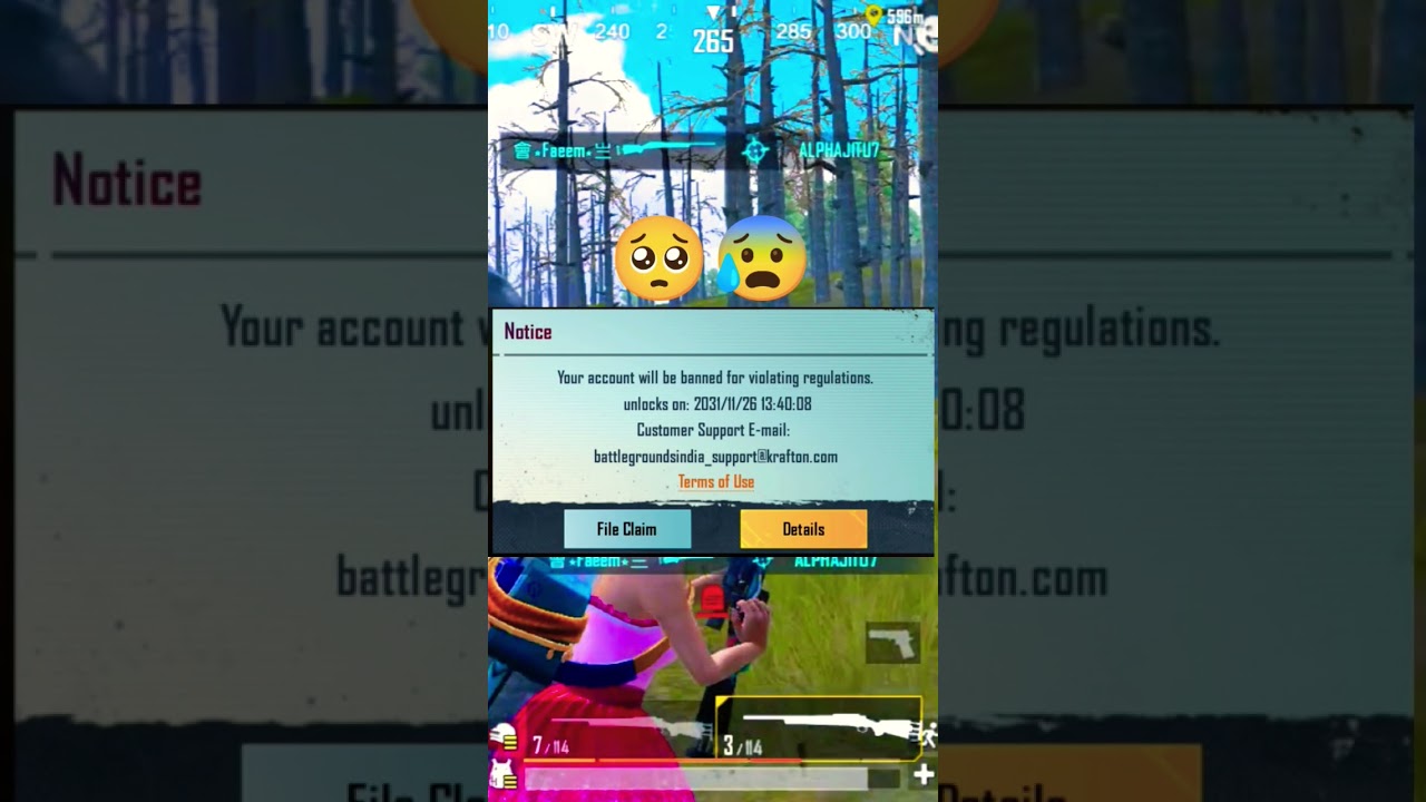 PUBG ID Ban After 10 years #shorts #viral #pubgmobile