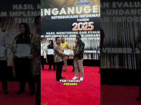 Penerimaan Penganugerahaan Keterbukaan Informasi Publik Tingkat Provinsi Banten Tahun 2025