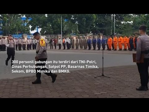 POLRES MIMIKA APEL GELAR PASUKAN OPS LILIN CARTENZ 2024