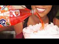 FANTA EXTREME FIZZY ICE EATING ASMR No Talking My 100th Video