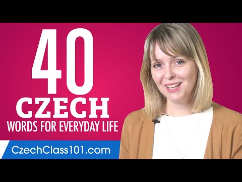 40 Czech Words for Everyday Life - Basic Vocabulary #2