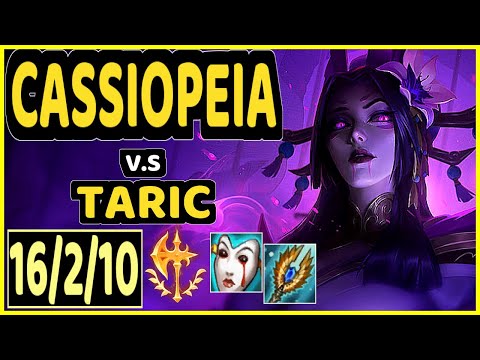 VOYBOY (CASSIOPEIA) vs TARIC - 16/2/10 KDA MID GAMEPLAY - NA Ranked DIAMOND