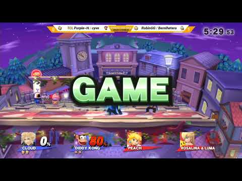 AGON N2 - TCL | Purple~H + cyve Vs. RobinGG + Bernihetero - Winners Semi-Final - Smash 4 Doubles