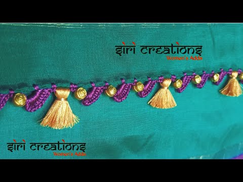 Saree Kuchu-Tassel #80/ ಸೀರೆ ಕುಚ್ಚು /simple Saree kuchu design with beads tutorials for beginners