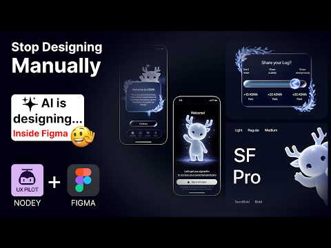 I Built a Full App UI with AI Inside Figma (UX Pilot + Nodey)