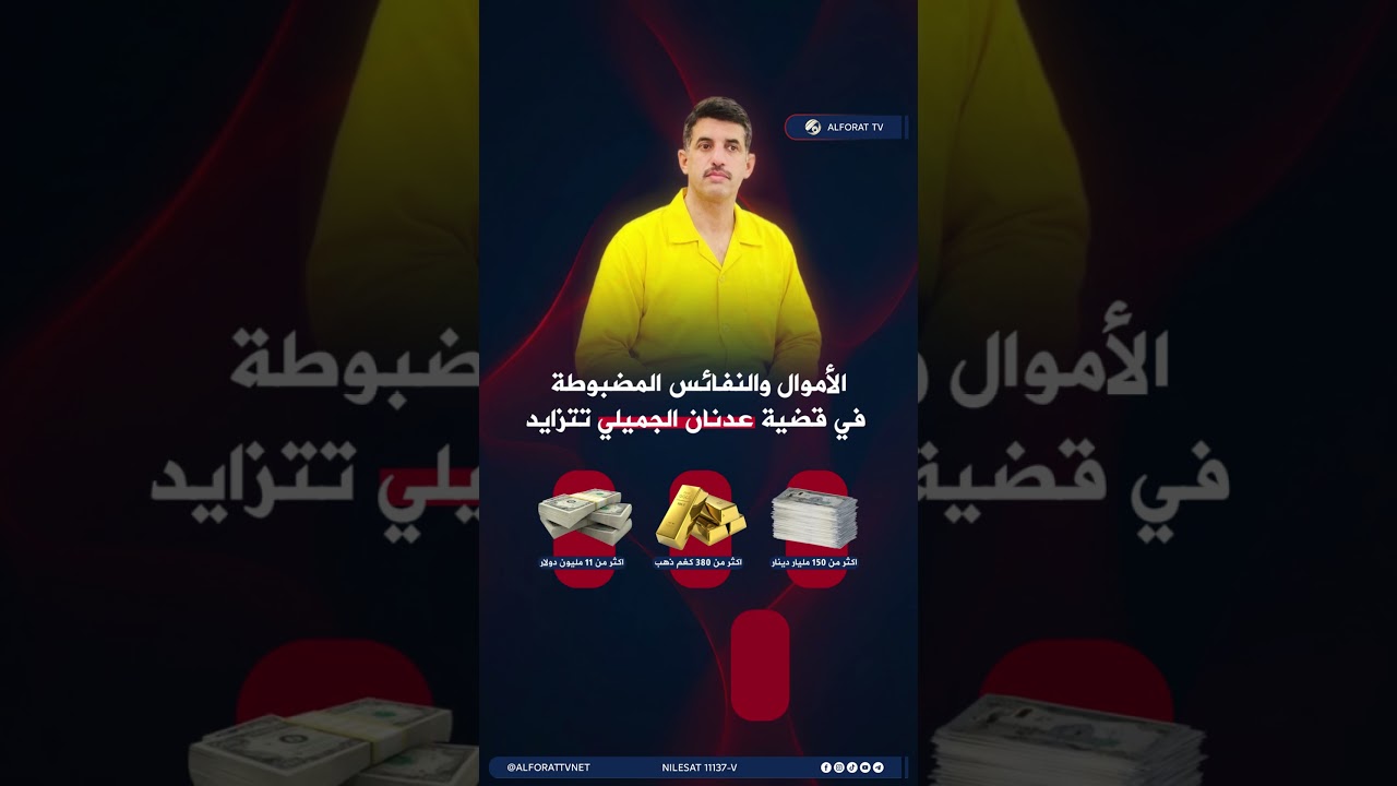 فيديو | الاموال والنفائس المضبوطة في قضية عدنان الجميلي