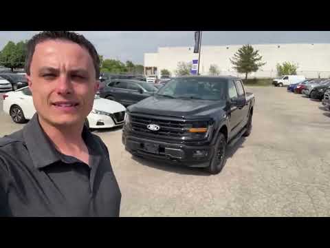2024 Ford F-150 XLT 4WD SuperCrew 5.5' Box in Black for sale at Kitchener Chrysler Dodge Jeep Ram in Kitchener, ON