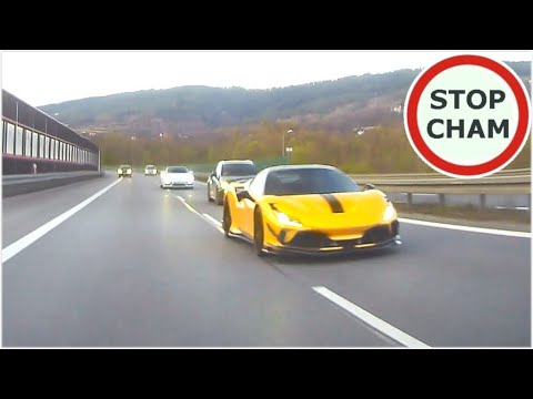 Kierowca Porsche wyhamowuje na S5 