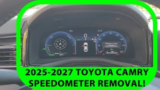 How To remove 2025-2027 Toyota Camry Speedometer/Instrument Cluster.