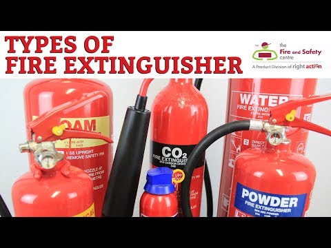 Types of fire extinguisher and their uses