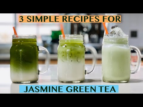 CHÁ VERDE DE JASMIM: 3 FORMAS - CHÁ DE LEITE, CHÁ LATTE E FRAPPE 16OZ