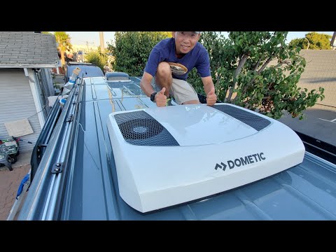 How to install Dometic RTX2000 12V AC unit on a van
