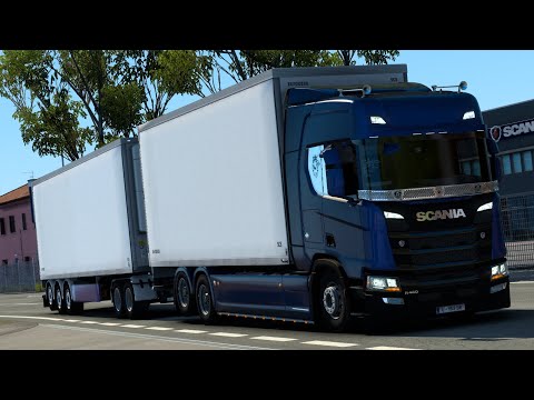 ETS2 SCANIA R450 Loaded {Rice(21t)} From a City🇩🇪 Germany_Erfurt TO Leipzig