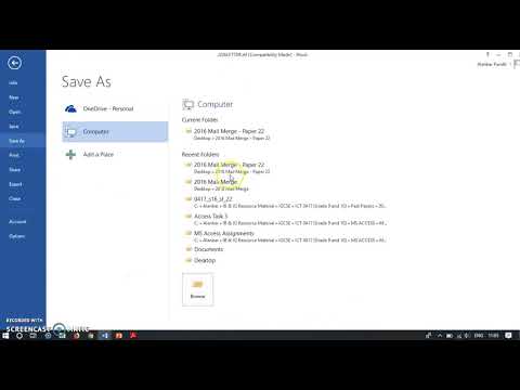 May/June 2016 Paper 22- Mail Merge Solution - IGCSE ICT(0417)